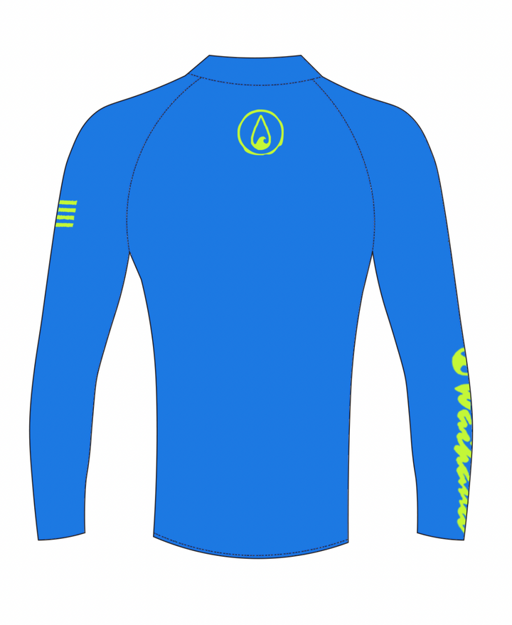 Rashguard bleu à manches longues pour enfant 