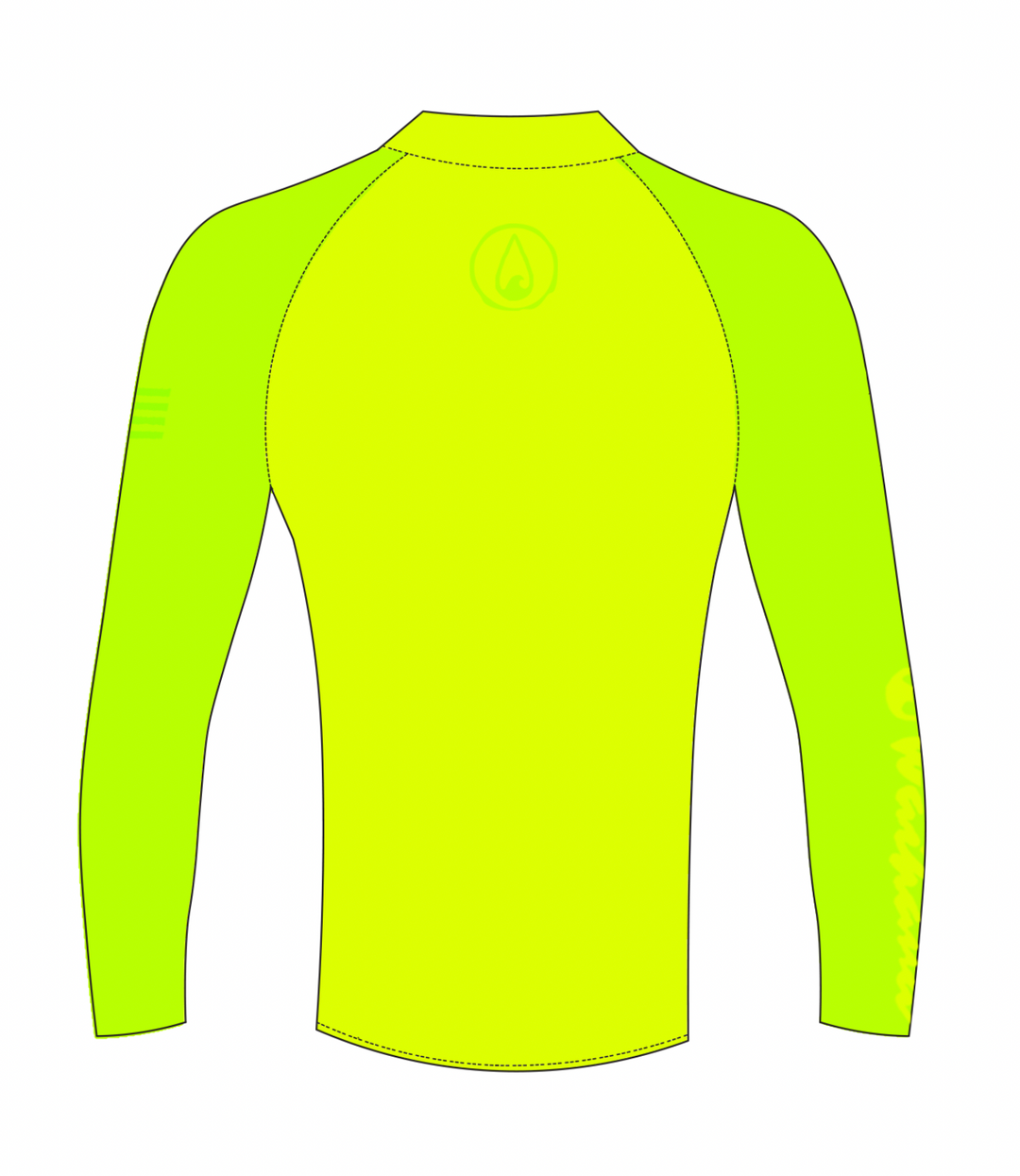 Rashguard à manches longues pour enfants au citron vert 