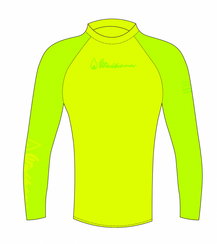 Rashguard à manches longues pour enfants au citron vert 