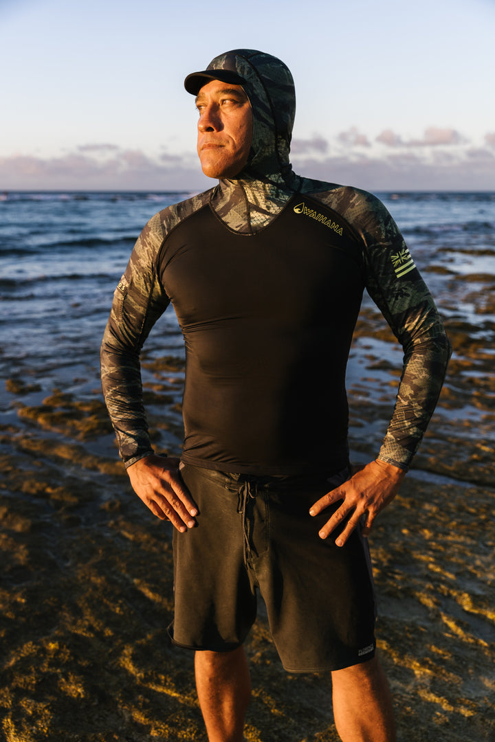 Rashguard de surf à capuche - TropiCal