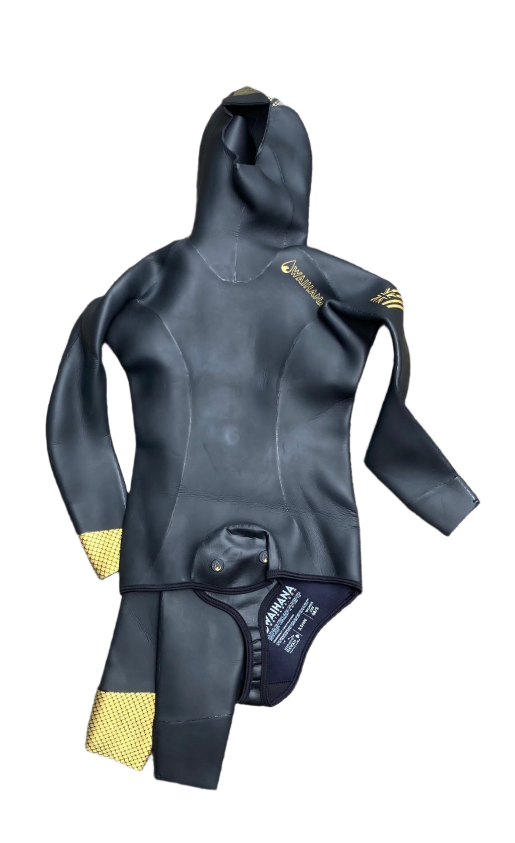 Traje de neopreno Kajiki azul para mujer, talla XXS, 3,5 mm (CONJUNTO COMPLETO)