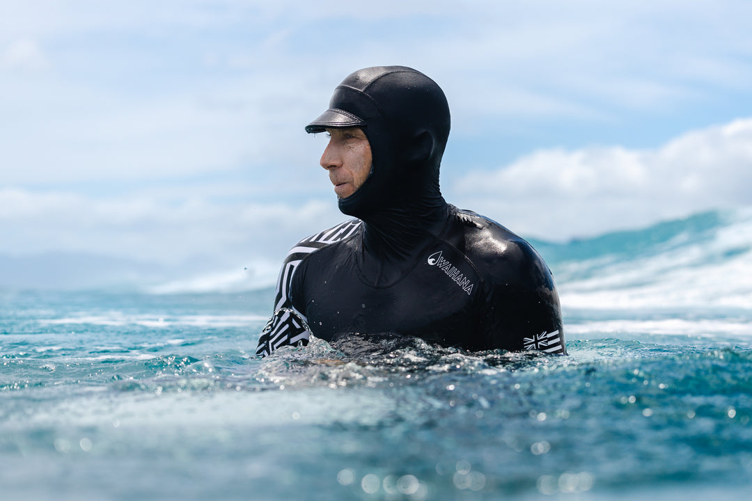 Rashguard de surf à capuche - Marron