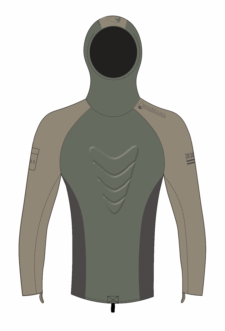 Rashguard con capucha para pesca submarina Terra