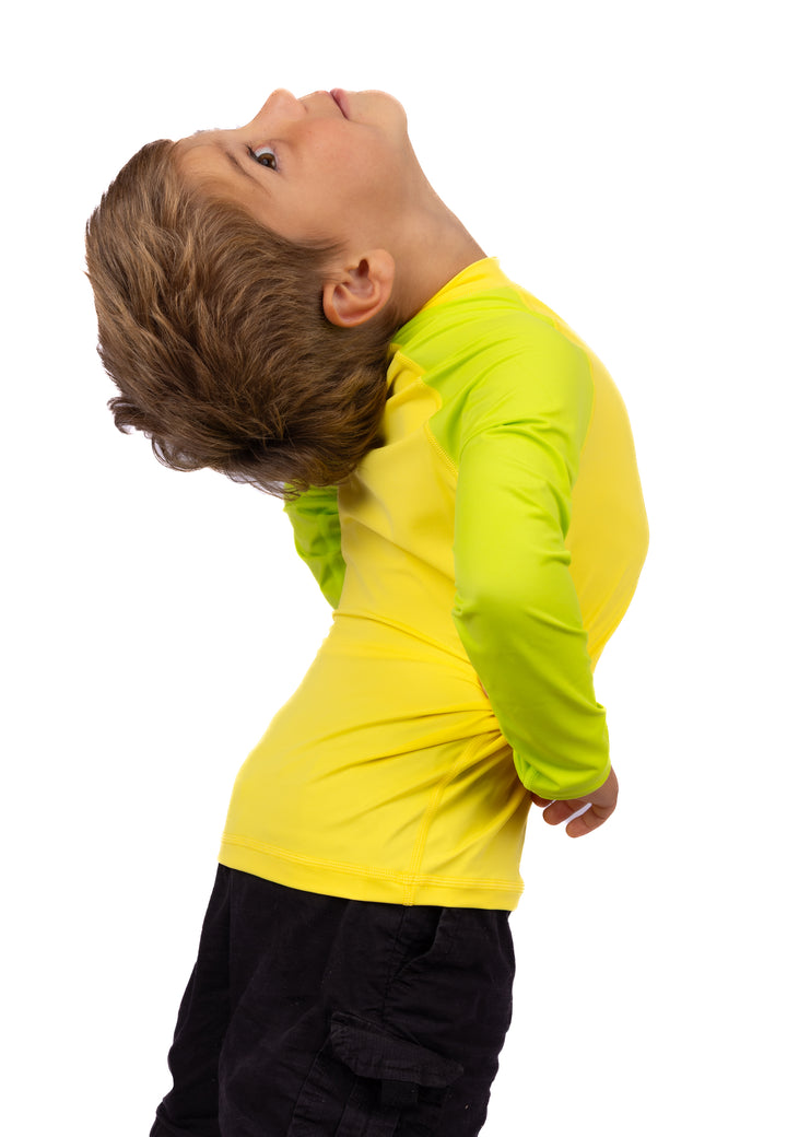 Children's Yellow Long Sleeve Rashguard