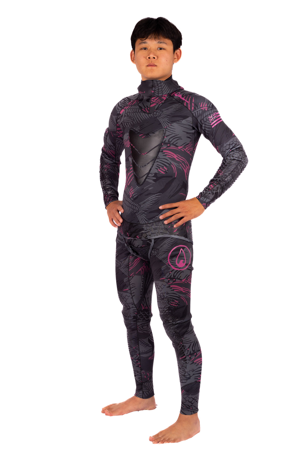 Men’s Pink Fishbone Spearfishing 1.5mm Wetsuit