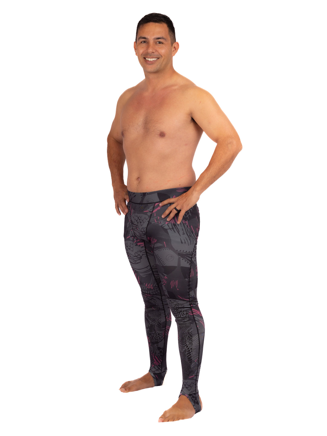 Legging Lycra Rose en Arête de Poisson